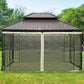 Outsunny Replacement Mosquito Netting for Gazebo 10&