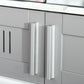 Kleankin Grey Wall Mirror Cabinet: Bathroom Storage with Double Doors, Adjustable Shelf & Mirrored Cupboard | The Comfy Couch Canada