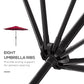 Outsunny Steel Frame Patio Umbrella: 10&